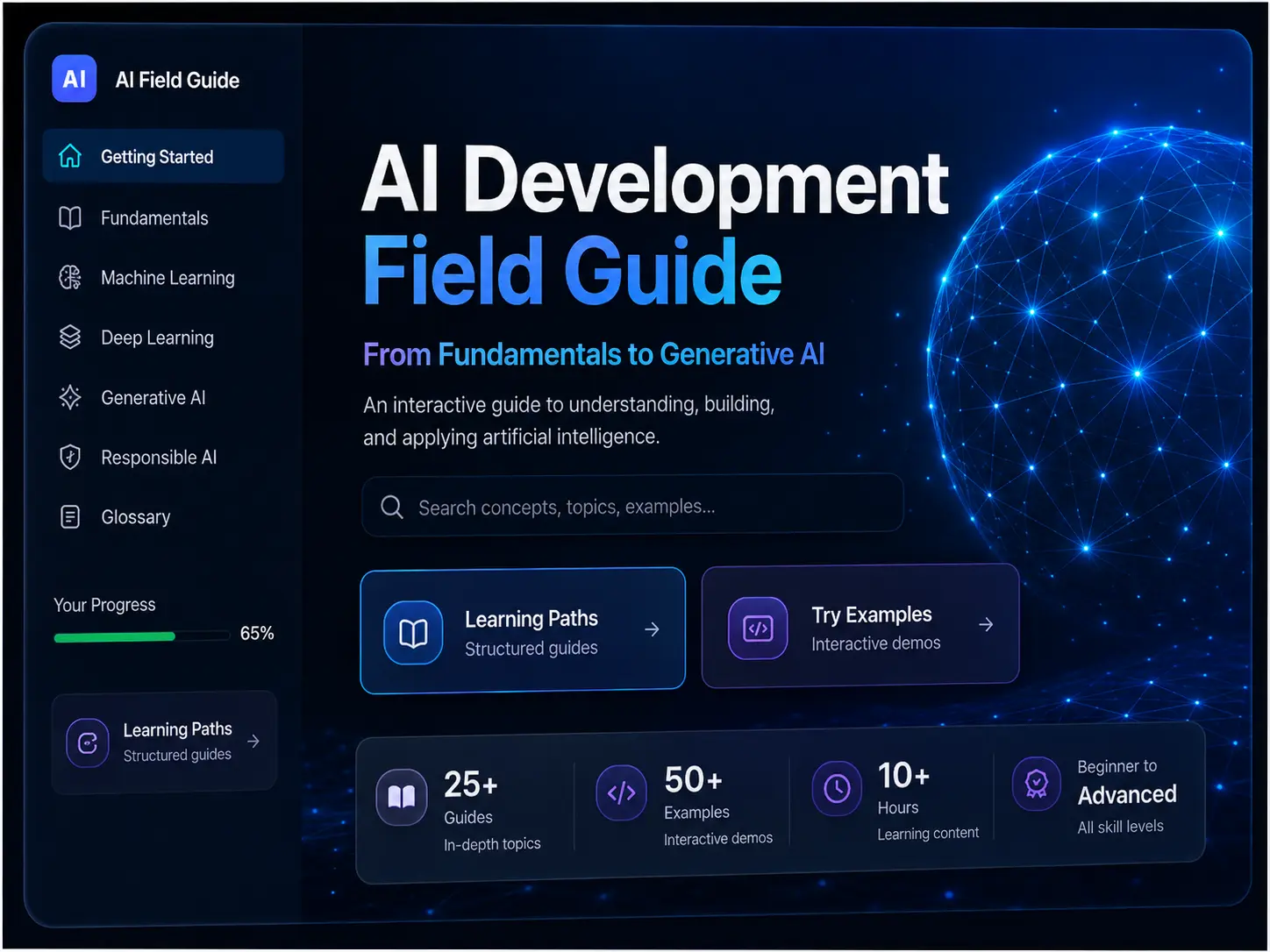 AI Development Field Guide interface preview